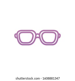 Glasses icon design, Fashion style accessory eyesight optical lens view modern sight and eye theme Vector illustration