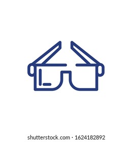 Glasses icon design, Fashion style accessory eyesight optical lens view modern sight and eye theme Vector illustration