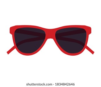 Glasses icon design, Fashion style accessory eyesight optical lens view modern sight and eye theme Vector illustration