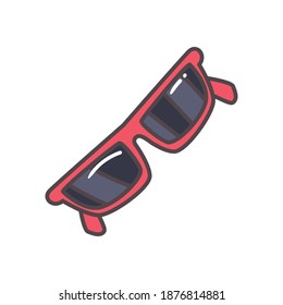 Glasses icon design, Fashion style and accessory eyesight theme Vector illustration