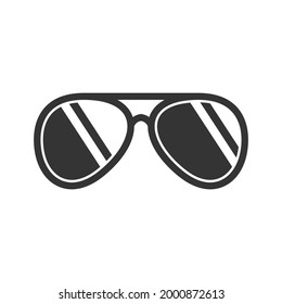 Glasses Icon Design Graphic Template Isolated