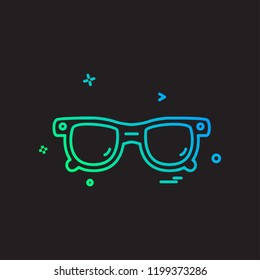 Glasses icon design vector