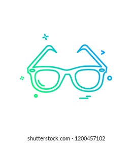 Glasses icon design vector