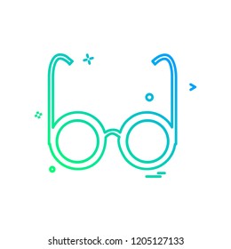 Glasses icon design vector