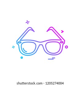 Glasses icon design vector