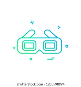 Glasses icon design vector