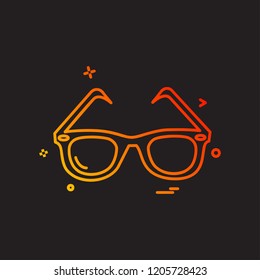 Glasses icon design vector