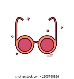 Glasses icon design vector