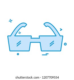 Glasses icon design vector