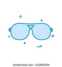 Glasses icon design vector