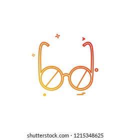 Glasses icon design vector 