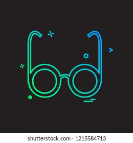 Glasses icon design vector