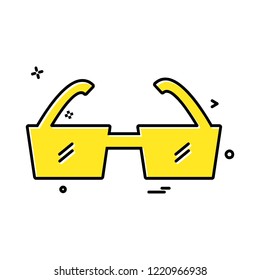 Glasses icon design vector