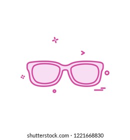 Glasses icon design vector