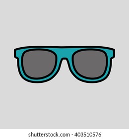 glasses icon design , vector illustration