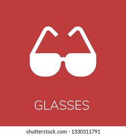  Glasses icon. Editable  Glasses icon for web or mobile.