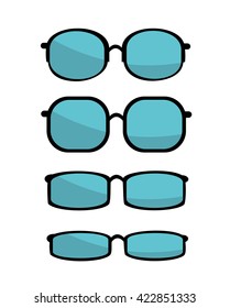 Glasses Icon. Elements for design. Vector illustration