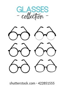 Glasses Icon. Elements for design. Vector illustration