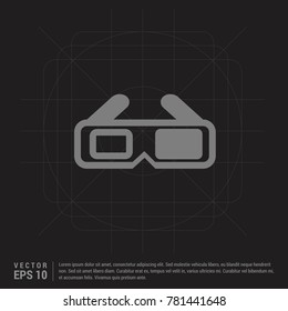 glasses icon - EPS 10