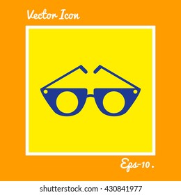 Glasses Icon. Eps-10.