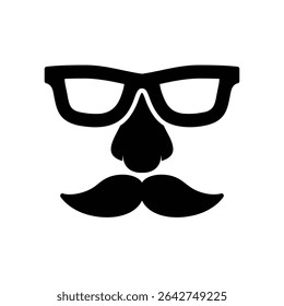 Glasses icon with fake nose and mustache