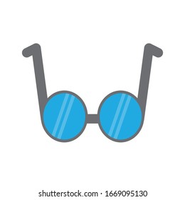 Icono de gafas Vector Ilustrador de diseño plano