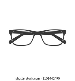 glasses icon. flat design on a white background. vector icon