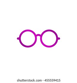 Glasses icon. Flat design style eps 10