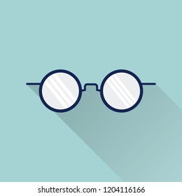 Glasses Icon Flat Design.Isolated On White Background.Vector