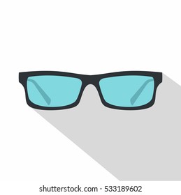 Glasses icon. Flat illustration of glasses vector icon for web