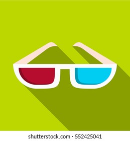 Glasses icon. Flat illustration of glasses vector icon for web