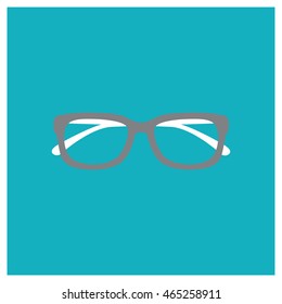 glasses icon. Flat icon modern design style vector illustration concept.