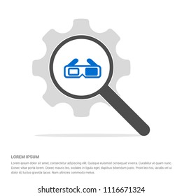glasses icon - Free vector icon