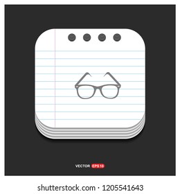 glasses icon - Free vector icon glasses icon - Free vector icon