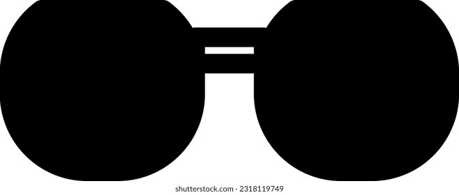 Glasses Icon: A graphical depiction of eyeglasses, typically representing vision, eye care, or the availability of visual aids. It symbolizes the use of glasses for improving eyesight or stylish acces