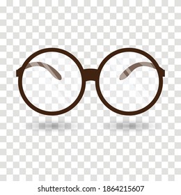 Glasses icon. Great vector for office, business, school, student, computer, laptop, applications etc.