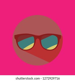 glasses icon. icon for holiday sign