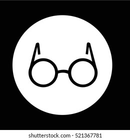 Glasses icon illustration design