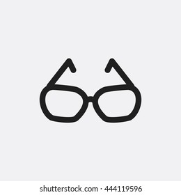 Glasses icon illustration isolated vector sign symbol