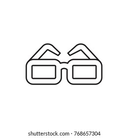 glasses icon illustration isolated vector sign symbol