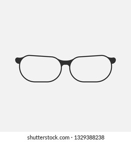 glasses icon isolated on white background. Vector illustration.