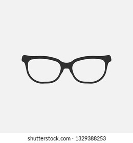 glasses icon isolated on white background. Vector illustration.
