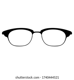 Glasses icon isolated on white background, Vector illustration