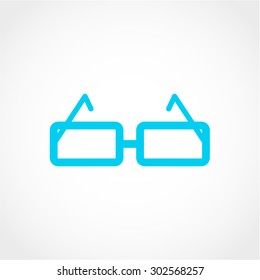 Glasses Icon Isolated on White Background