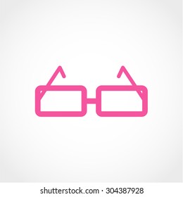 Glasses Icon Isolated on White Background