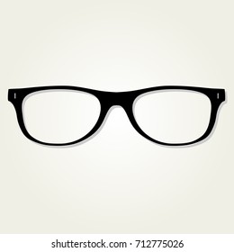 Glasses icon isolated on white background.