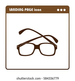 glasses, icon for the landing page
