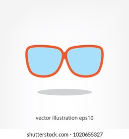 Glasses icon, line sign, vector illustration of Eps10