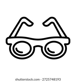 Glasses Icon Line Style Vector Illustration
