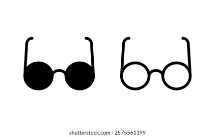 Glasses icon logo design. Glasses sign and symbol